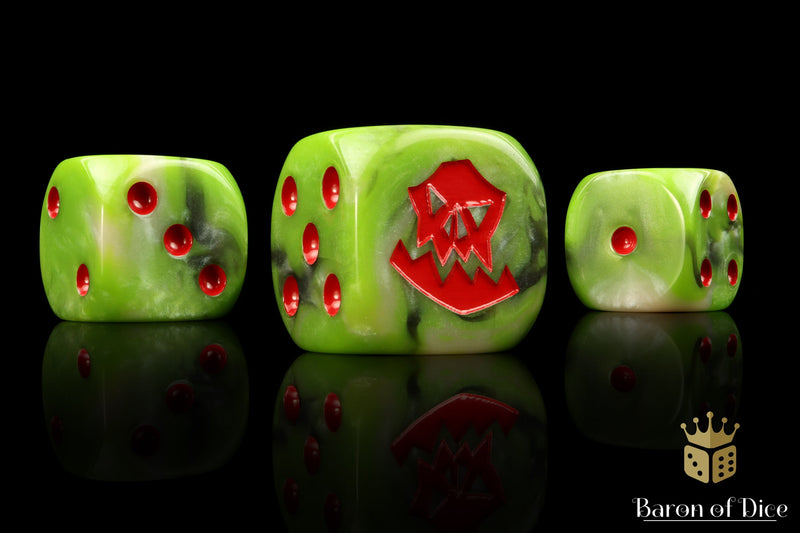 Load image into Gallery viewer, Orc Dice - Red
