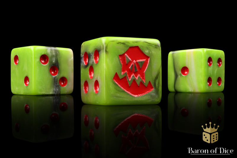 Load image into Gallery viewer, Orc Dice - Red
