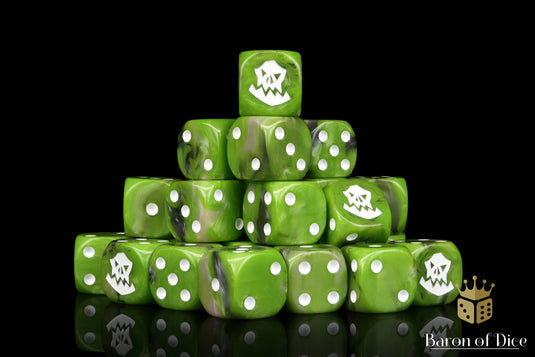 Orc Dice - White