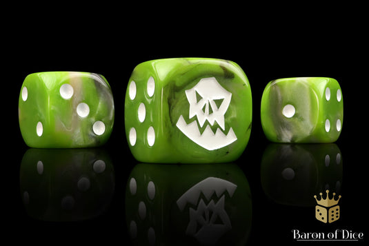 Orc Dice - White