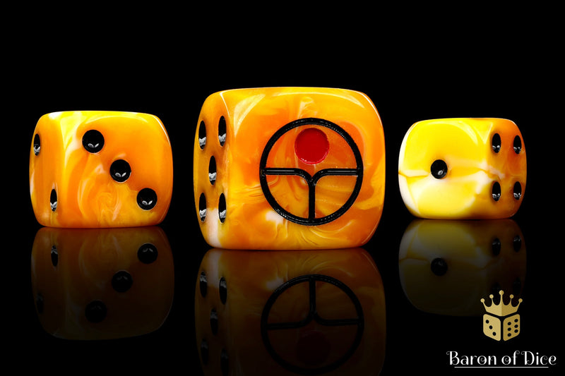 Load image into Gallery viewer, Universal Peace Dice - Ochre
