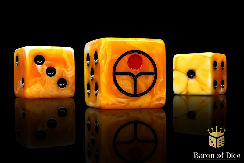 Load image into Gallery viewer, Universal Peace Dice - Ochre
