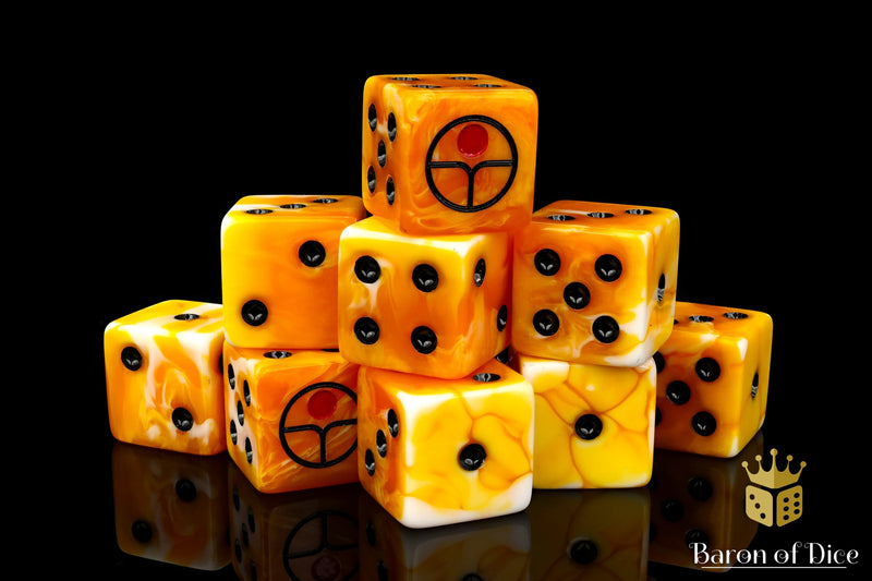 Load image into Gallery viewer, Universal Peace Dice - Ochre
