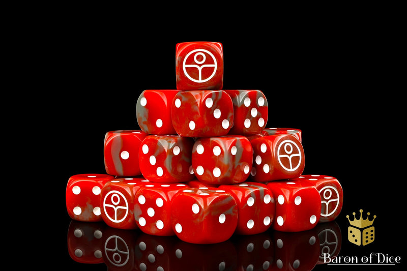 Load image into Gallery viewer, Universal Peace Dice - Red
