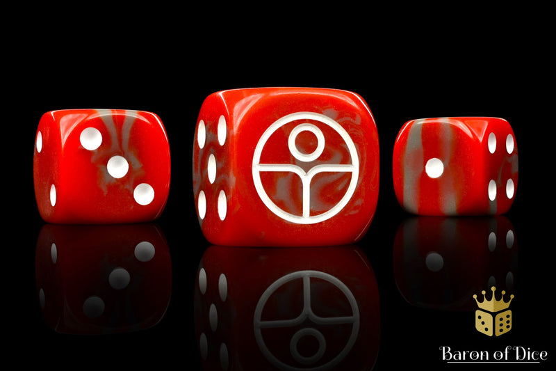 Load image into Gallery viewer, Universal Peace Dice - Red
