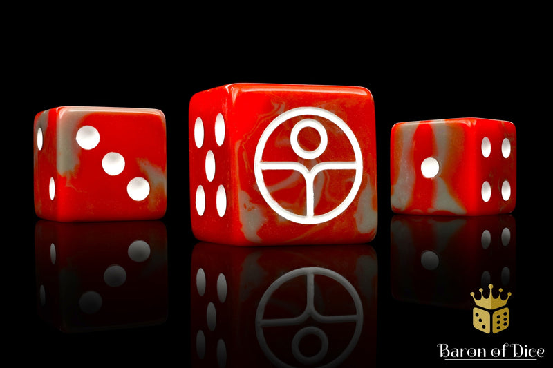 Load image into Gallery viewer, Universal Peace Dice - Red
