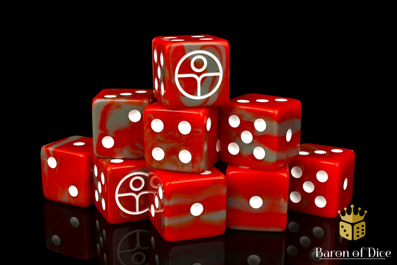 Load image into Gallery viewer, Universal Peace Dice - Red
