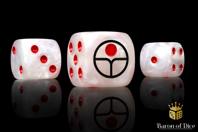 Load image into Gallery viewer, Universal Peace Dice - White
