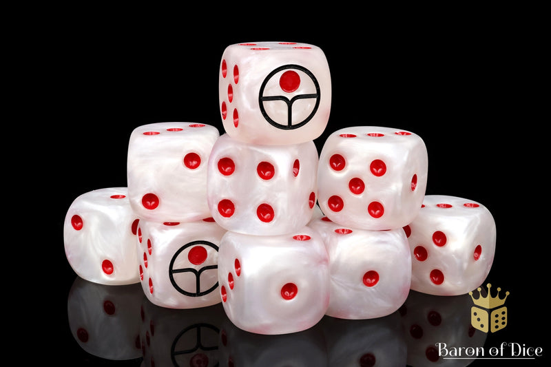 Load image into Gallery viewer, Universal Peace Dice - White
