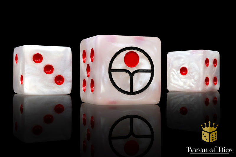 Load image into Gallery viewer, Universal Peace Dice - White
