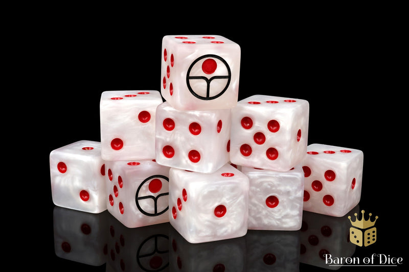 Load image into Gallery viewer, Universal Peace Dice - White
