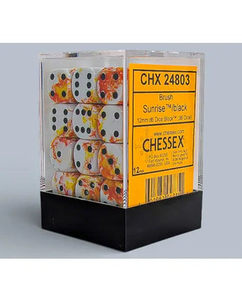 Chessex Dice: Brushed 12mm D6 (36) - Sunrise 