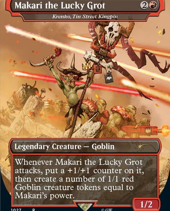 Makari the Lucky Grot - Krenko, Tin Street Kingpin (Borderless)
