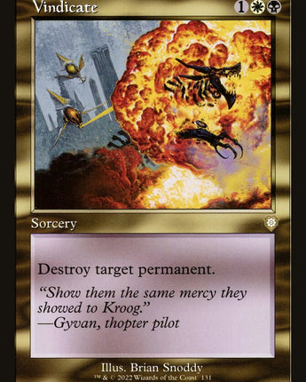 Vindicate (Retro Frame)