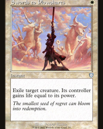 Swords to Plowshares (Retro Frame)