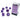 Chessex Dice: Luminary 7-Die RPG Set - Royal Purple/Gold 