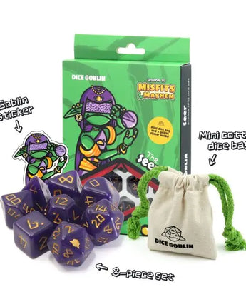 Dice Goblin Seer RPG Dice (8 pcs) 