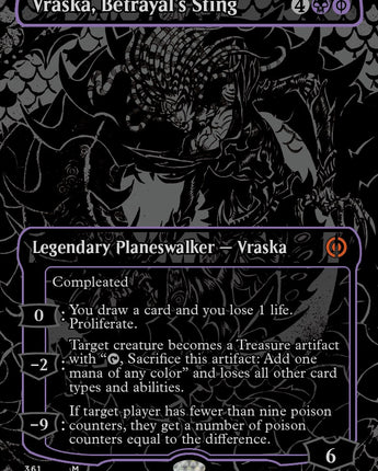 Vraska, Betrayal's Sting (Oil Slick Raised Foil)