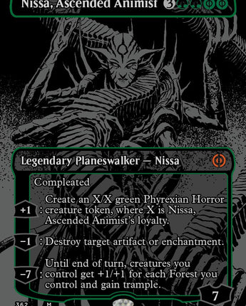 Nissa, Ascended Animist (Oil Slick Raised Foil)