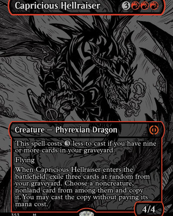 Capricious Hellraiser (Oil Slick Raised Foil)