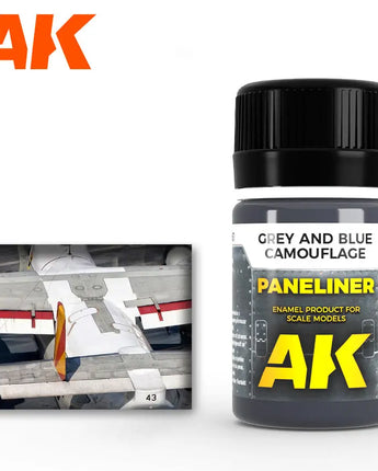 Panel Liner Grey & Blue Camouflage Air Series Enamel Paint 35ml 