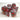 Chessex Dice: Mini 7-Die RPG Set - Velvet: Black/Red 