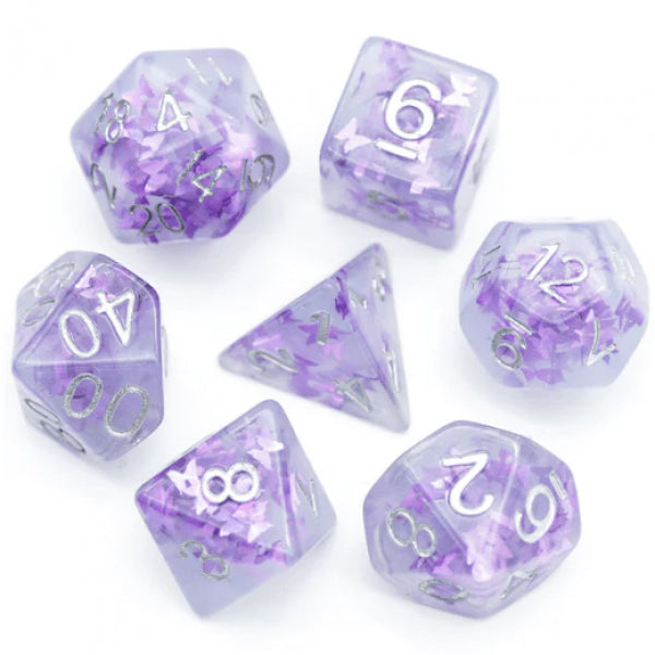 Load image into Gallery viewer, Foam Brain Inclusion Dice RPG Dice Set (7)
