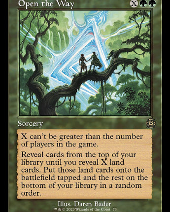 Open the Way (Retro Frame)