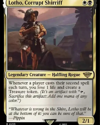 Lotho, Corrupt Shirriff