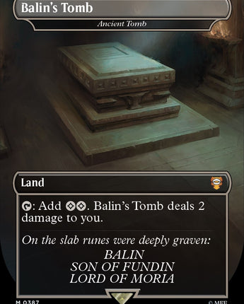 Balin's Tomb - Ancient Tomb (Borderless) (Surge Foil)