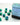 Chessex Dice: Gemini 12mm D6 (36) - Blue-Teal/Gold 