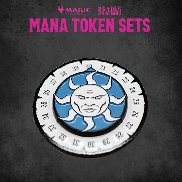 Load image into Gallery viewer, Beadle &amp; Grimms MTG White Mana Metal Token Set
