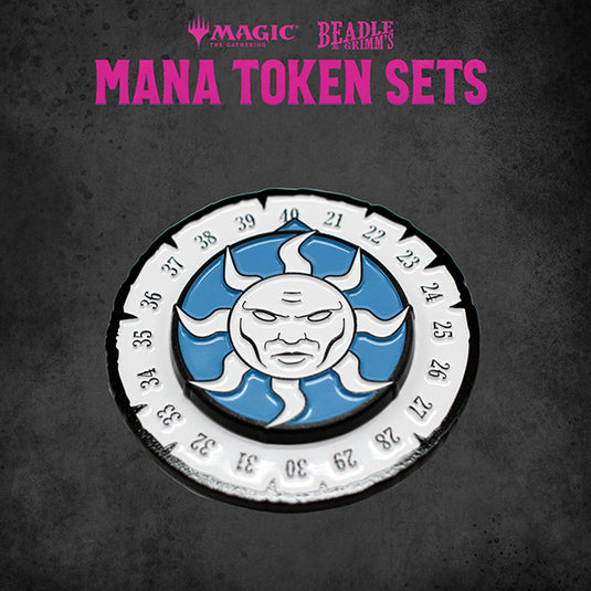 Beadle & Grimms MTG White Mana Metal Token Set