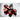 Chessex Dice: Mini 7-Die RPG Set - Gemini: Black-Red/Gold 