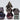 Foam Brain Dice Set: Black With Rainbow Mica RPG Metal Dice Set (7) 