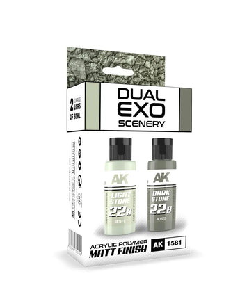 Dual Exo: Light Stone & Dark Stone Acrylic Paint Set