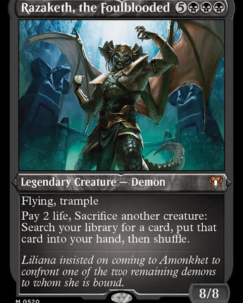 Razaketh, the Foulblooded (Foil Etched)