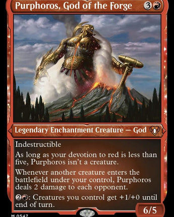 Purphoros, God of the Forge (Foil Etched)