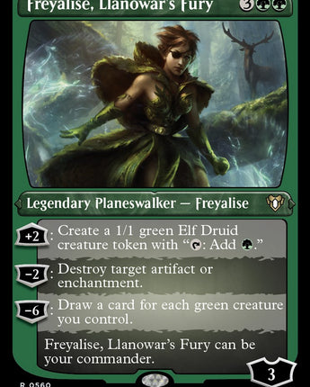 Freyalise, Llanowar's Fury (Foil Etched)