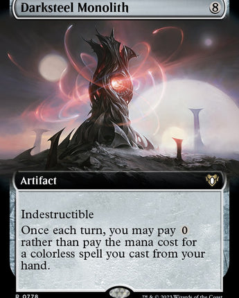 Darksteel Monolith (Extended Art)