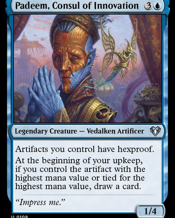 Padeem, Consul of Innovation