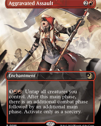 Aggravated Assault (Anime Borderless) (Confetti Foil)