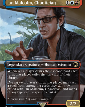 Ian Malcolm, Chaotician (Borderless)