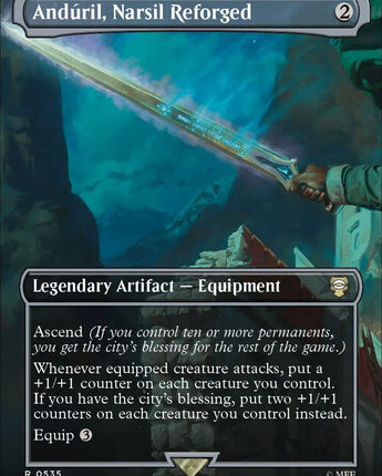 Anduril, Narsil Reforged (Borderless) (Surge Foil)