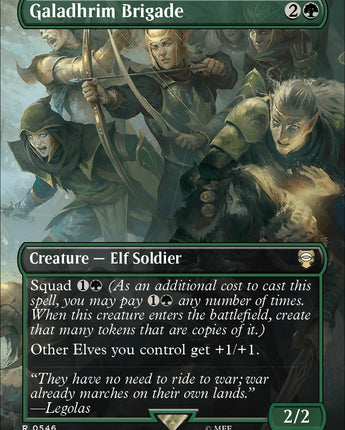 Galadhrim Brigade (Borderless) (Surge Foil)