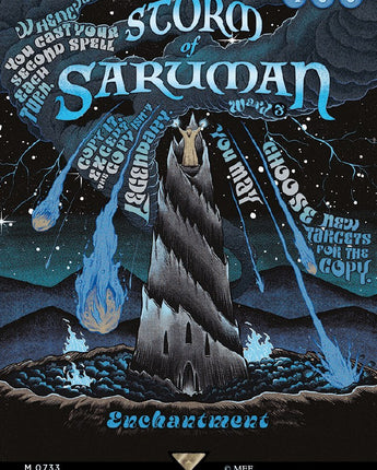 Storm of Saruman (Borderless Poster)