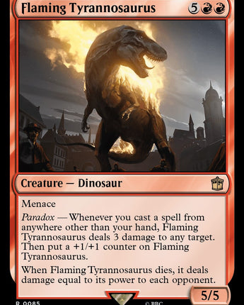 Flaming Tyrannosaurus