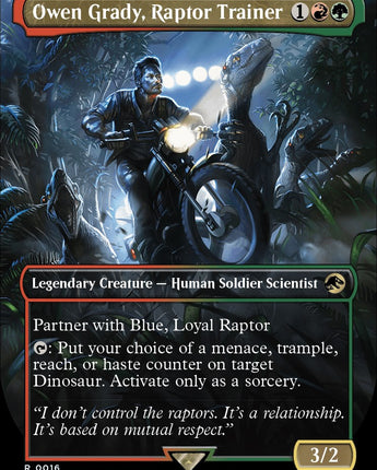 Owen Grady, Raptor Trainer (Borderless)