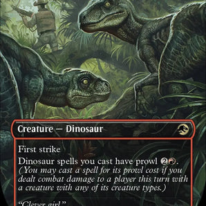 Hunting Velociraptor (Borderless)