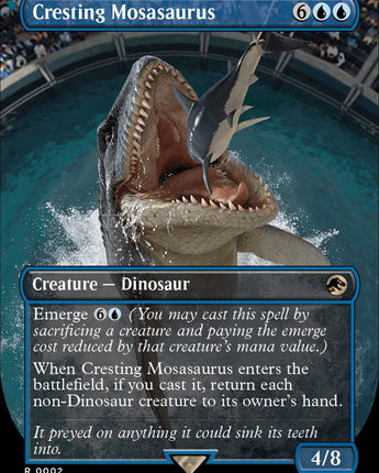 Cresting Mosasaurus (Borderless)